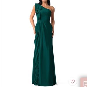 Azazie Pine Green Sharon Dress